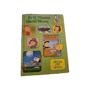 Vintage It's a Mystery, Charlie Brown (1975) HARDCOVER Charles M. Schulz Library